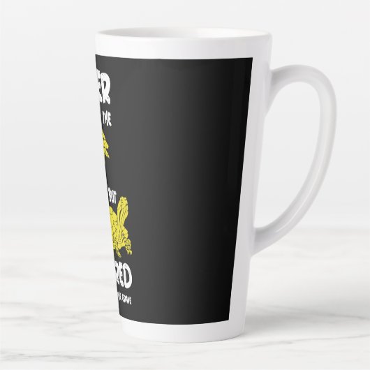 Eén voet in de grafiek latte mok (Rechts)