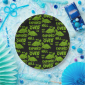 Eén voet in de grafiek papieren bordje (Feest)