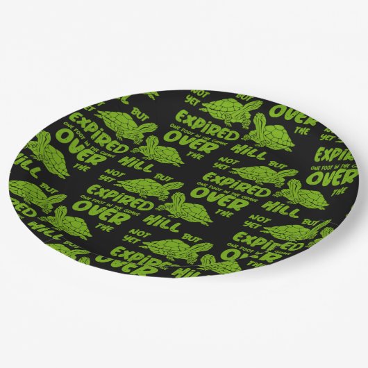 Eén voet in de grafiek papieren bordje (Gekanteld)