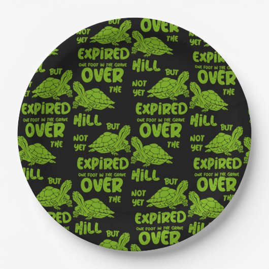 Eén voet in de grafiek papieren bordje (Voorkant)