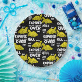 Eén voet in de grafiek papieren bordje (Feest)