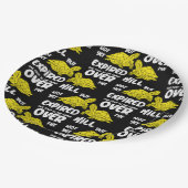 Eén voet in de grafiek papieren bordje (Gekanteld)