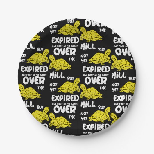 Eén voet in de grafiek papieren bordje (Voorkant)