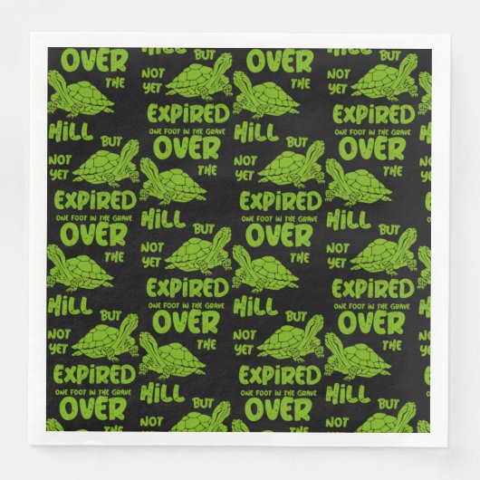 Eén voet in de grafiek servet (Voorkant)