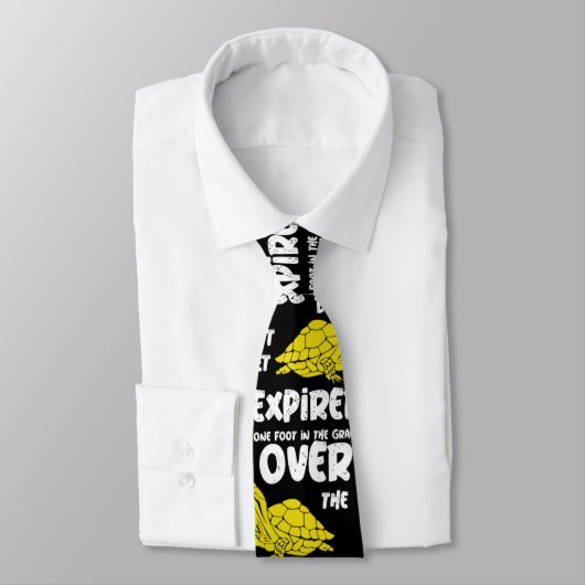 Eén voet in de grafiek stropdas (Gebonden)