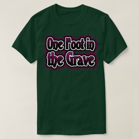 Eén voet in de Grave T-shirt (Design voorkant)