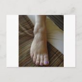 ÉÉN VOET OP WERSHAP BRIEFKAART (Voorkant)