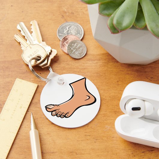 Eén voet Sleutelhanger