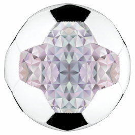 Een voetbal heeft een geometrisch, meer kleurig