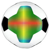 Een voetbal heeft een kleurrijk geometrisch (Gedraaid)