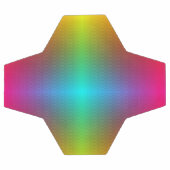 Een voetbal met een regenbooggradiëntpatroon (Enkel)