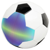 Een voetbal met een uniek ontwerp (Drie kwart)