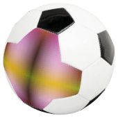 Een voetbal met een uniek patroon (Drie kwart)