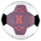 Een voetbal met zwarte en witte panelen (Gedraaid)