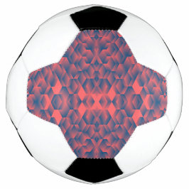 Een voetbal met zwarte en witte panelen