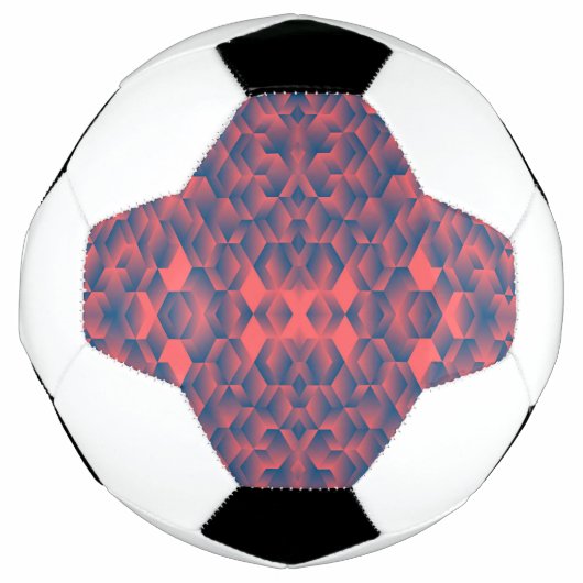 Een voetbal met zwarte en witte panelen (Voorkant)