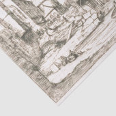 Een voetbalbrug in Parijs 1621 Tissuepapier (Detail)