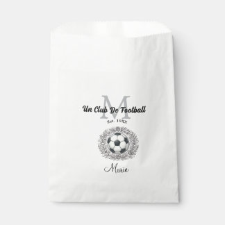 een voetbalclub monogram is, jaar fifa wereld  bedankzakje
