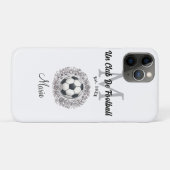een voetbalclub monogram is, jaar fifa wereld Case-Mate iPhone case (Achterkant (horizontaal))