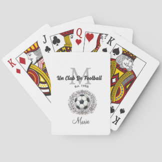 een voetbalclub monogram is, jaar fifa wereld  pokerkaarten