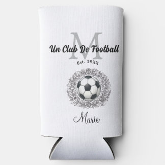 een voetbalclub monogram is, jaar fifa wereld  seltzer blikjeskoeler