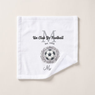 een voetbalclub monogram is, jaar fifa wereld washandje