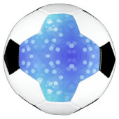 Een voetbalontwerp met witte en zwarte voetbal (Gedraaid)