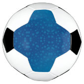 Een voetbalontwerp met zwart en wit voetbal (Gedraaid)