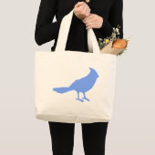Een vogel erop zetten grote tote bag (Voorkant (product))