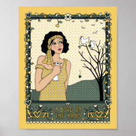 Een vogel in de hand_8x10 Poster