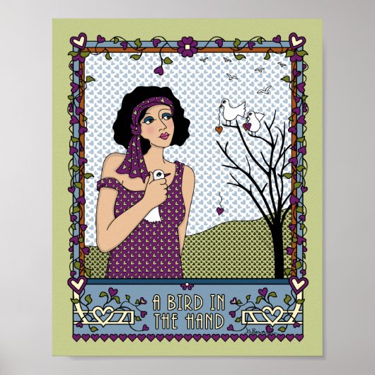 Een vogel in de hand_A_8x10 Poster (Voorkant)