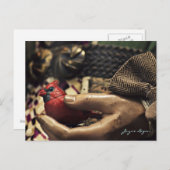 Een vogel in de hand, Briefkaart (digitale kleuren (Voorkant / Achterkant)