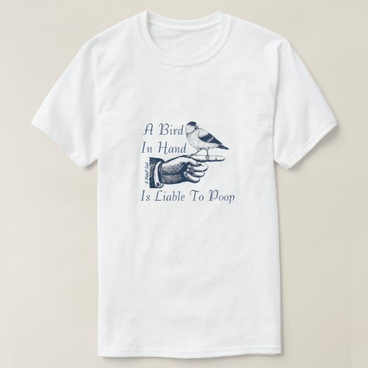 Een vogel in de hand - een MisterP-Shirt T-shirt (Design voorkant)