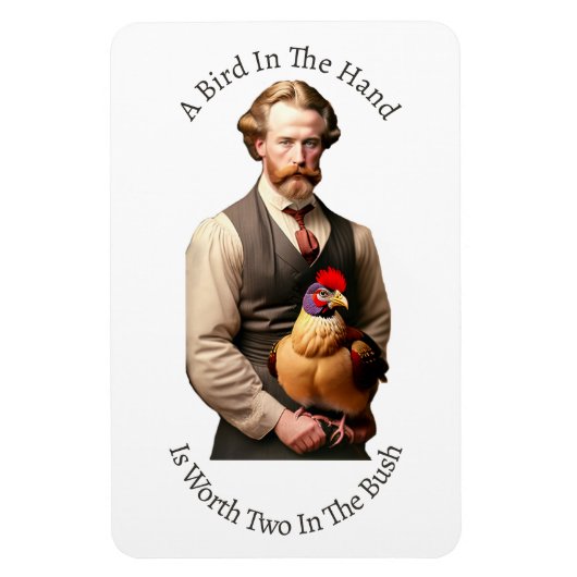 Een vogel in de hand Flexible Magnet Magneet (Verticaal)