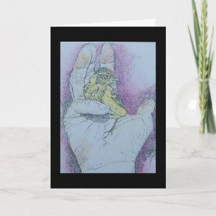 een vogel in de hand ....... kaart