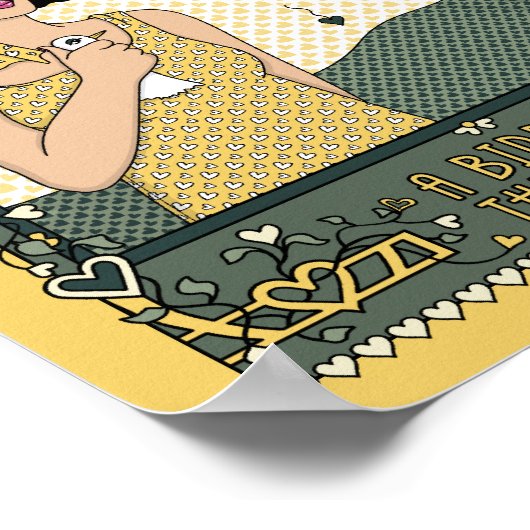 Een vogel in het Hand_C_8x10 Poster (Hoek)