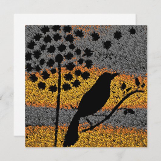 Een vogel onder de veren Kaart (Voorkant / Achterkant)