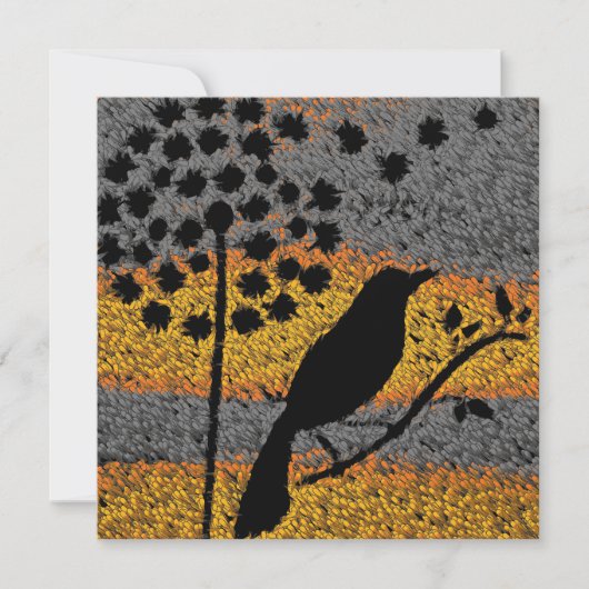 Een vogel onder de veren Kaart (Voorkant)