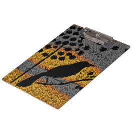 Een vogel onder de veren klembord