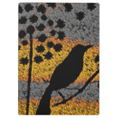 Een vogel onder de veren klembord (Achterkant)