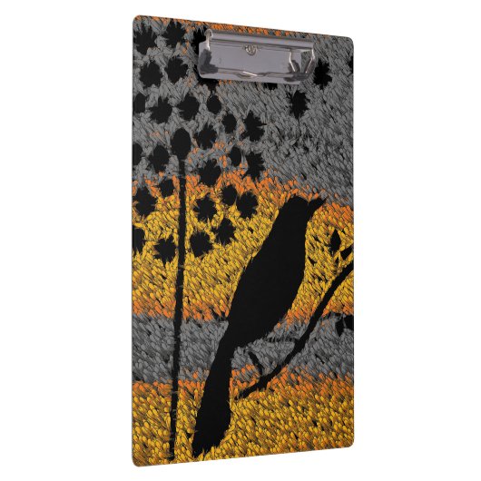 Een vogel onder de veren klembord (Rechts)