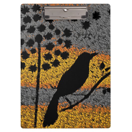 Een vogel onder de veren klembord (Voorkant)