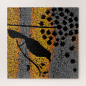 Een vogel onder de veren legpuzzel (Horizontaal)