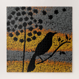 Een vogel onder de veren legpuzzel