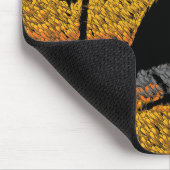 Een vogel onder de veren muismat (Hoek)