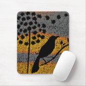 Een vogel onder de veren muismat (Met muis)