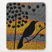 Een vogel onder de veren muismat (Voorkant)