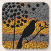 Een vogel onder de veren Onderzetters (Voorkant)