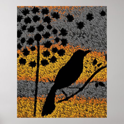 Een vogel onder de veren Poster (Voorkant)