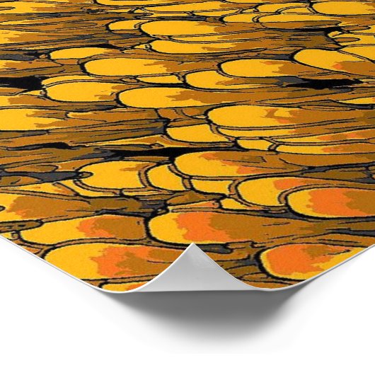 Een vogel onder de veren Poster (Hoek)